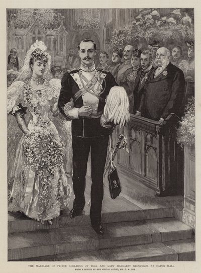 El Matrimonio del Príncipe Adolfo de Teck y Lady Margaret Grosvenor en Eaton Hall de Charles A. Cox